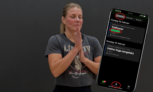 Info om holdbooking og fremmøde.